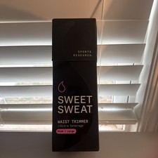 Sweet Sweat Waist Trimmer Band Women  Men - Trainer Belt - Black Pink Size L