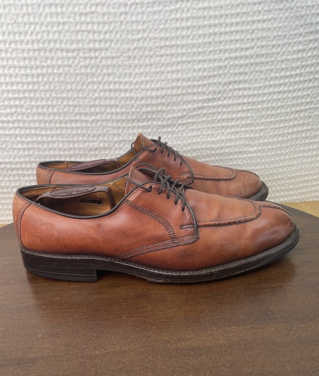 Allen Edmonds Dellwood Brown Leather Vibram Sole Derby Dress  display picture 2