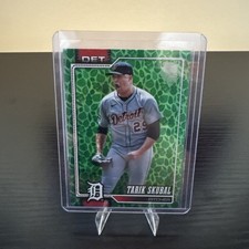 Tarik Skubal 2026 Topps Series 1 #300 Easter Holiday Green Foil SP Tigers