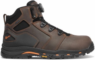 DANNER  VICIOUS BOA MEN'S 4.5'' BROWN/ORANGE COMPOSITE TOE (NMT) SIZE 12 (13800)