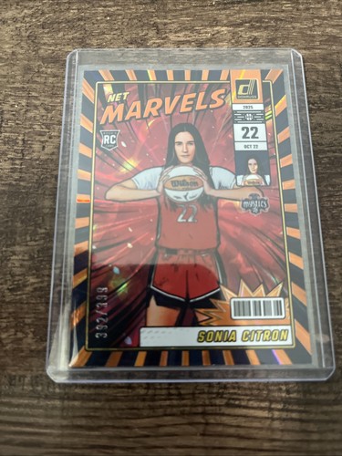 2025 Panini Donruss WNBA - Net Marvels Sonia Citron #4 Orange Laser /399 (RC)