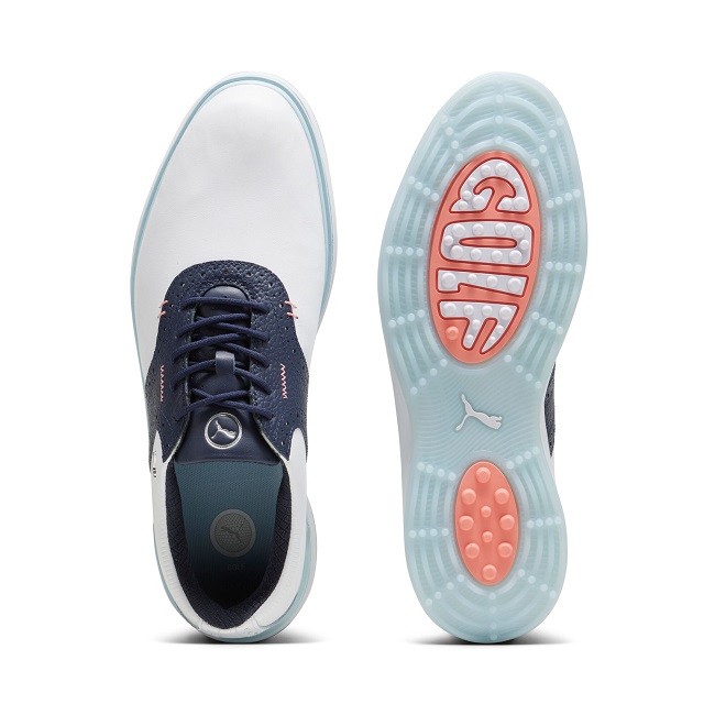 New Puma Golf Avant Shoes Puma White/Deep Navy Size 11 Medium thumbnail 3