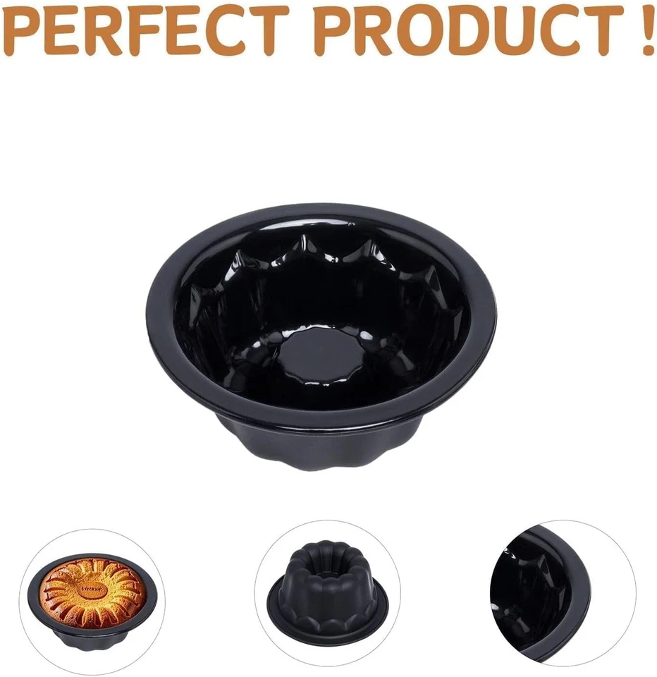 Paquete de 25 mini sartenes para pasteles para hornear - sartenes de silicona para pasteles de 4 pulgadas para moldes de flan - Foto 4 de 4