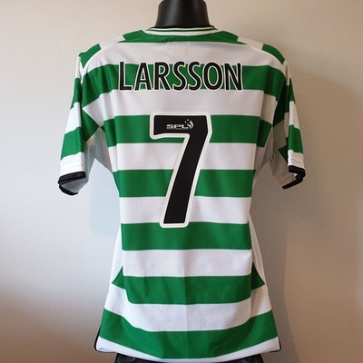Celtic FC Umbro ユニフォーム XL Larsson 7 LARSSON 7 Celtic Shirt - 2001/2003 - XL - Umbro NTL Home Jersey