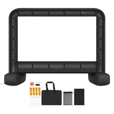Uimoso 14ft Inflatable Movie Screen 16:9 600D Movie Projection with Portable Bag