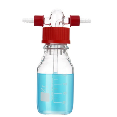 #ad #ad 250mL Gas Washing Bottle GL45 GL14 Borosilicate Lab Scrubber Buffer Glass TypeGL $31.99