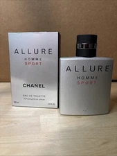 Chanel Allure Homme Sport Eau De Toilette 3.4 oz 100 ml Men's Spray - OPEN BOX