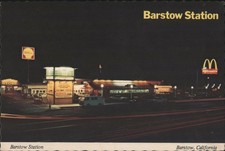 Mike Roberts Barstow, California CA Barstow Station Night View, Shops