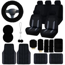Car Seat Cover Full Set for Women with Floor Mats,3D Air Mesh Car Seat Cover ...