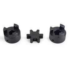 5/8" to 5/8" L075 Flexible 3-Piece L-Jaw Coupling Coupler Set Rubber Spider...