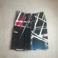 Vintage O'Neil men's multicolor embroidered board shorts surf 32