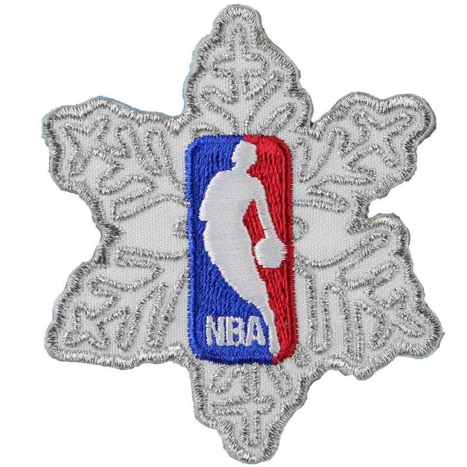 NBA Christmas Day Game Snow Flake Jersey Patch Official Emblem Basketball Winter - Image 1 of 1
