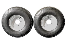 Antego Tire and Wheel (Set of 2) 5.70x8 Trailer Tire and Wheel Assemblies, White