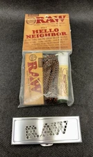 Vintage RAW Hello Neighbor Blow Thru Smoke Odor Neutralizer & RAW Shredder Case