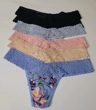 Hanky Panky Women's 6-Pack Supima Low Rise Thong Multicolor One Size