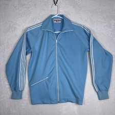 Vintage Track Jacket 70s 80s Jog Joy Blue Men’s Made Korea Size Small
