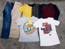 BUNDLE OF BOYS MIXED CLOTHES LOT NAME BRANDS SZ 10-12