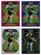 SPENCER MILES 2022 Prizm Draft RED SILVER BLUE rookie lot #136 Blue Jays MIZZOU