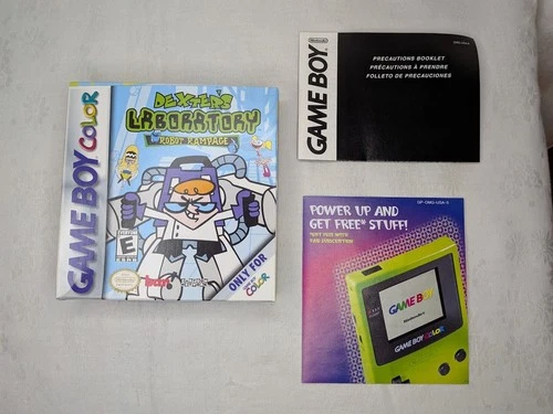 Dexter's Laboratory: Robot Rampage *Box + Insert Only* (Game Boy Color, 2000)