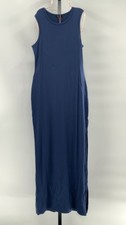Quince Women Tencel Jersey Tank Maxi Dress Navy Basic Sleeveless M