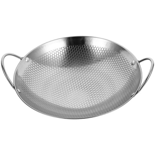 Stainless Steel Camping Wok Honeycomb Pattern Stewpot Restaurant - Picture 3 of 14