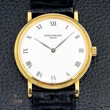 Patek Philippe Calatrava White Dial - Men's Watch - 3992J - w/ Deployant Clasp