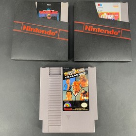 World Championship Wrestling & California & Wrestlemania NES Lot of 3 Games WCW