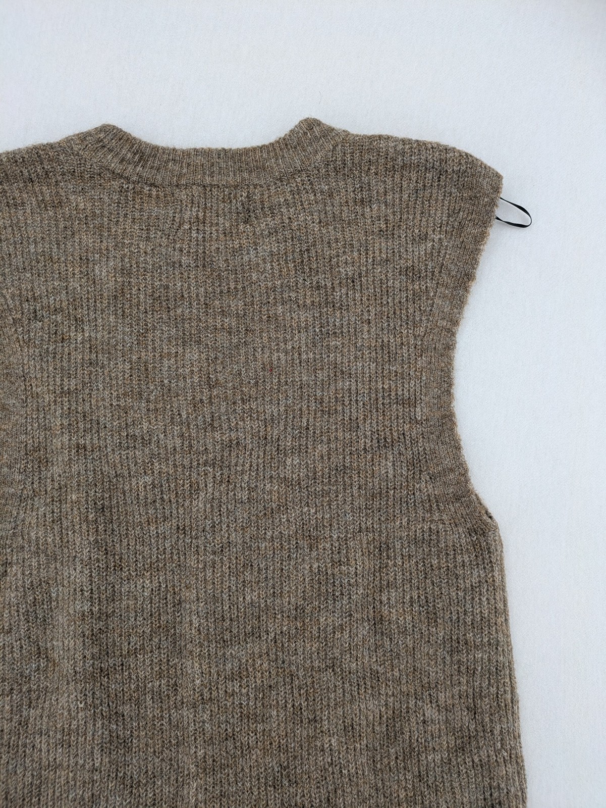 Pieces Damen Pullover Weste Pullunder Größe M braun Rippstrick ärmellos Oberteil image 6