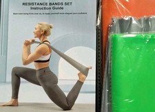 Resistance Bands Set Elastic Band Upper Lower Body Heavy Medium Light