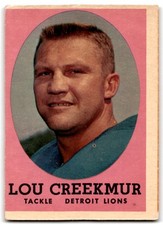 1958 Topps Lou Creekmur Detroit Lions #81