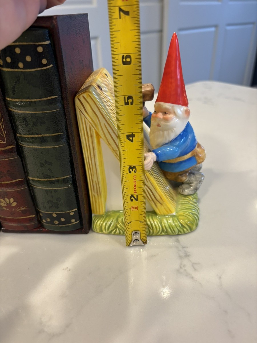 Vintage Gorham Unieboek B.V. 1980 Gnome Ceramic Bookends | eBay
