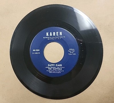 THE CAPITOLS-PARTY CAKE/ TAKE A CHANCE ON ME BABY,K-11834-PL,RARE 45 VINYL