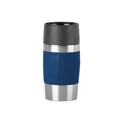 EMSA Isolierbecher Travel Mug Compact 0,3l Manschette, dunkelblau