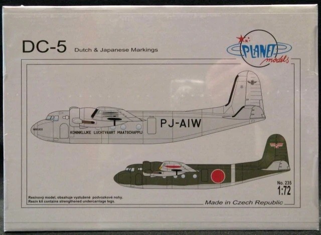 Planet Models 129-PLT235 - 1/72 Douglas DC-5 - New