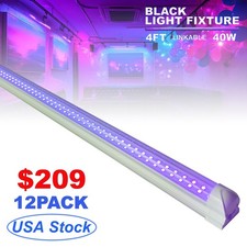 4Ft UV Black Light Bar Fixture for Works well with Body Paint in DJ Stage Club