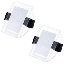 2 Pieces Arm Badge Holder Card Holder Armband ID Badge Holder Armband ID Card...