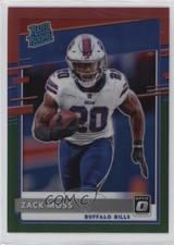 2020 Panini Donruss Rated Rookie Optic Preview Red & Green Prizm Zack Moss 8rw