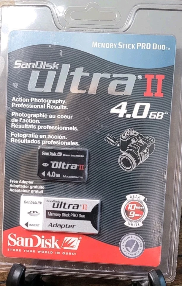 SanDisk Ultra II 4.0 GB Pro Duo Memory Stick Adapter Read Write Magicgate - Image 2 of 4