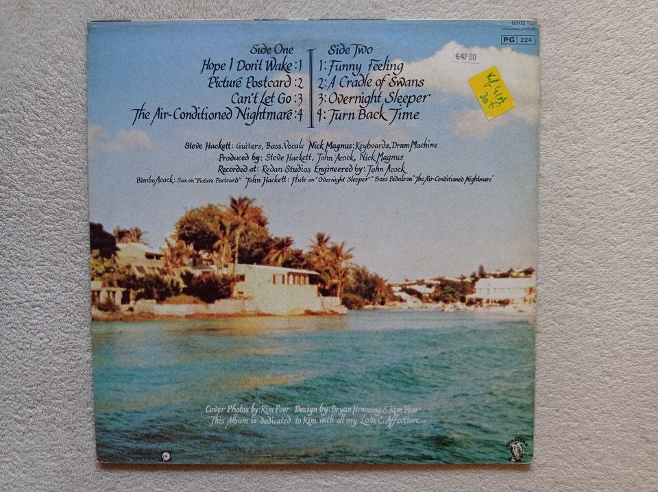 LP 33T STEVE HACKETT "Cured" CHARISMA 6302 153 FRANCE 1981 VG++ ° - Photo 2/4