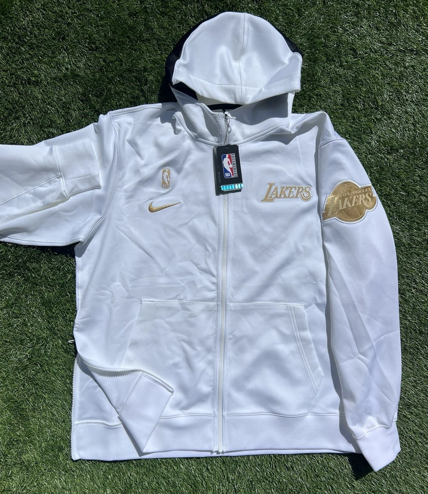 LOS ANGELES LAKERS SHOWTIME "TROPHY RING BANNER" HOMBRE XL NIKE NBA SUDADERA CON CAPUCHA -2020 Foto 4 de 4