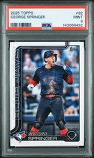 2025 TOPPS #82 GEORGE SPRINGER PSA 9