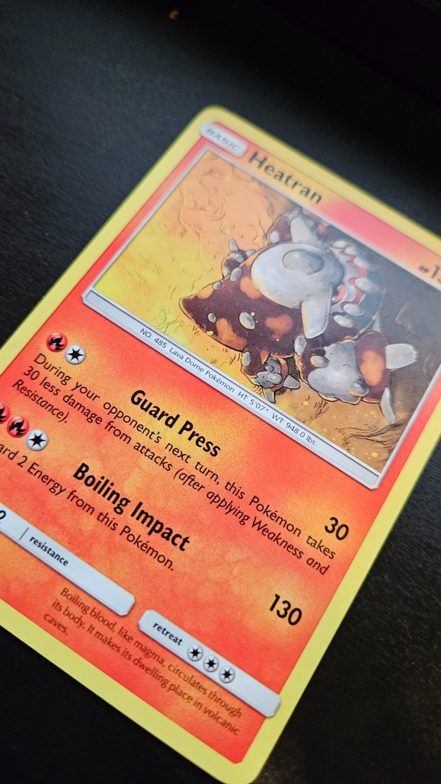 LP Heatran 13/131 Rare Pokemon card