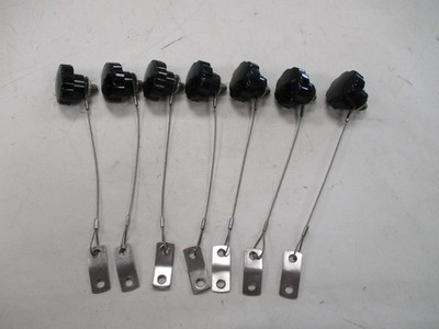 STAR KNOB 1 5/16''D W/ STEEL RETAINING CABLE 6 1/8'' L (SET OF 7) MARINE BOAT