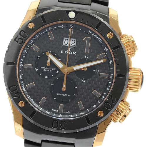 Edox 10020-37R-NIR Chrono Offshore Men's Quartz Chronograph Big Date
