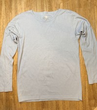 Duofold Womens Size L Light Blue Baselayer Thermal Long Sleeve Top