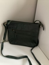 Rowallan Leather Dark Green Crossbody Bag
