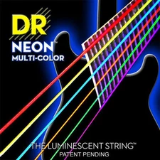 DR NMCE-9/46 Neon Multi-Color Electric Guitar Strings 9-46 multi color