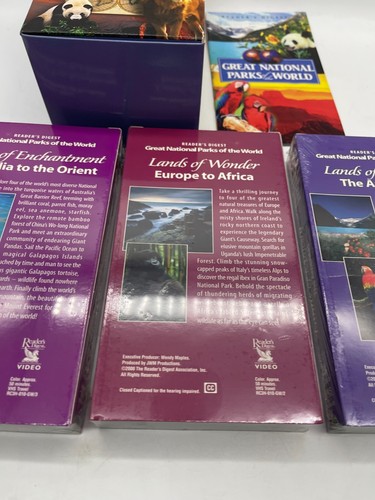Great National Parks Of The World VHS Box Set 3 Tapes Sealed Readers Digest 2000 - Imagen 7 de 8