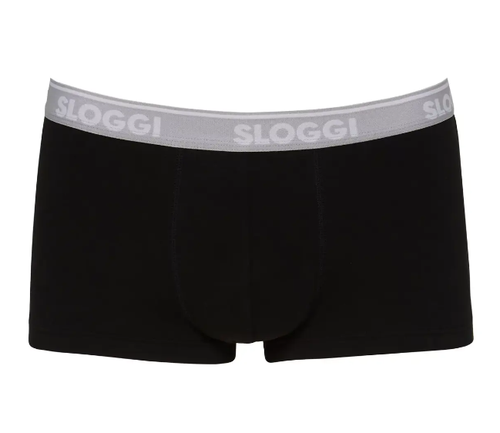 Sloggi Uomo GO - Confezione da 3 Boxer Hipster a Vita Bassa Nero Grigio Blu Bianco Intimo - Foto 8 di 12