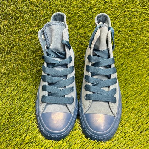 Converse Chuck Taylor All Star Hi Womens Size 5.5 Blue Athletic Shoes Sneakers - Picture 5 of 10